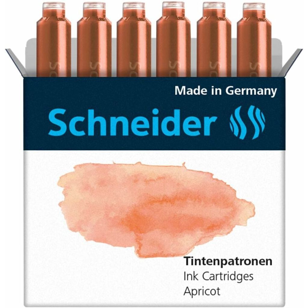 Schneider Pastell Tintenpatronen für Füller apricot 6 St.