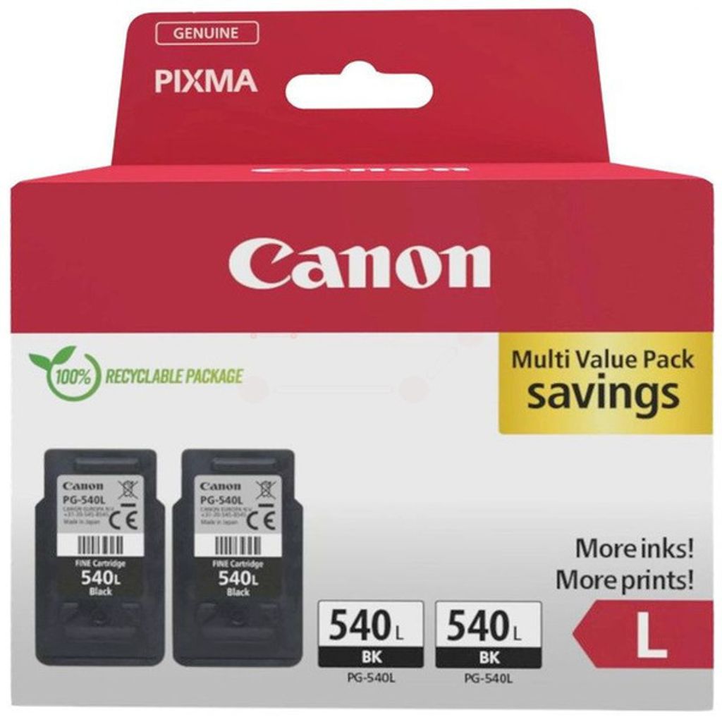 Canon PG-540L Druckerpatrone 2 Stück(e) Original High (L) Produktbild 5