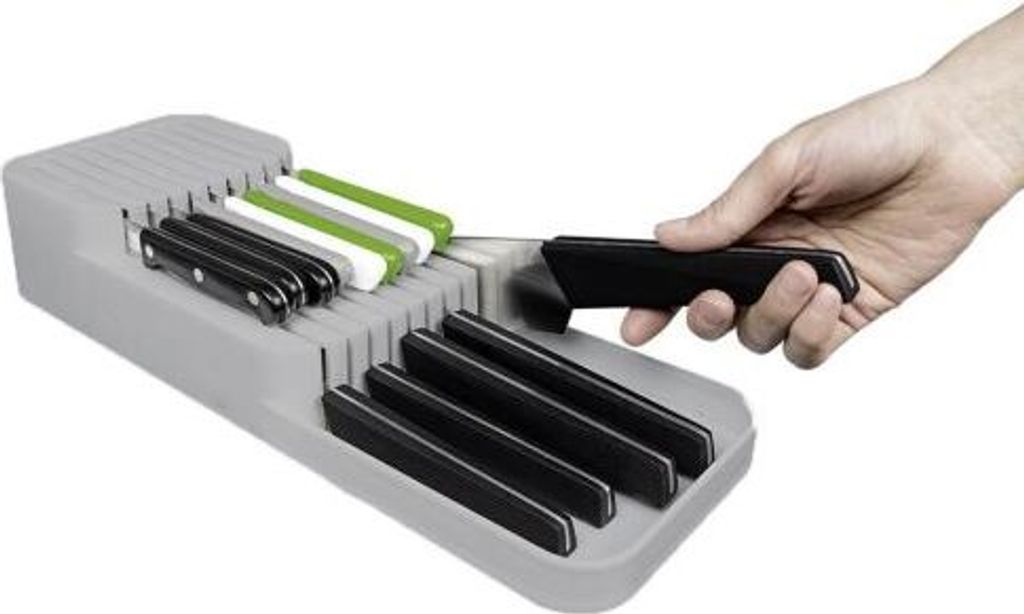 Universal Küchenmesser Organizer  Messerblock in GRAU Produktbild 
