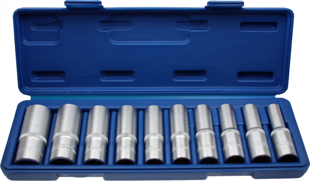 Desserrez les Écrous Profonds avec ce Set 10 Douilles 12 Pans 1/2 Longues