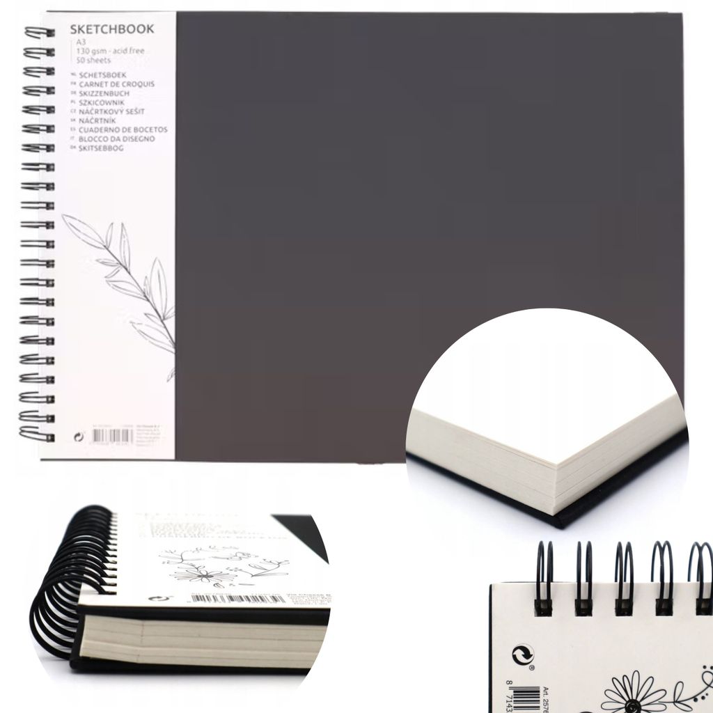 Via Chasse B.V. Skizzenbuch A3 – 50 Blatt Markerpapier – Produktbild 