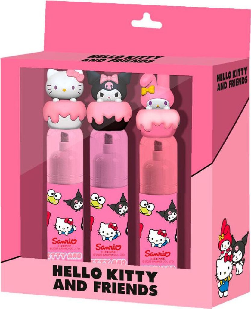 Karactermania - Zestaw 3 podkładek z wizerunkiem Hello Kitty, oficjalny produkt
