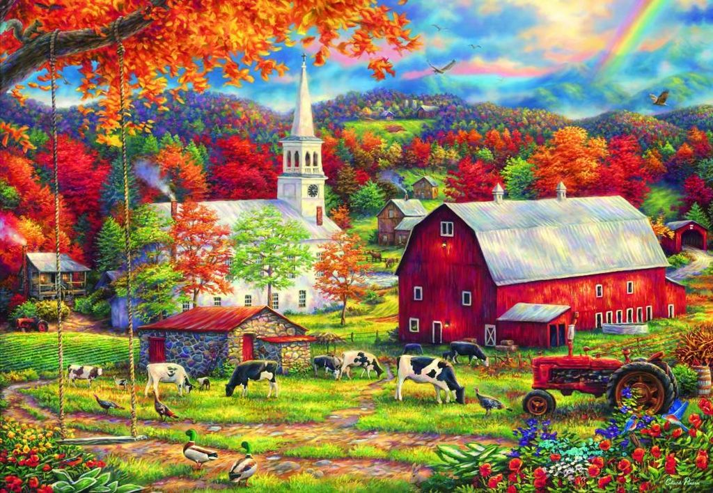 Grafika Puzzle Country Blessings - 1000 Teile Jigsaw Puzzle