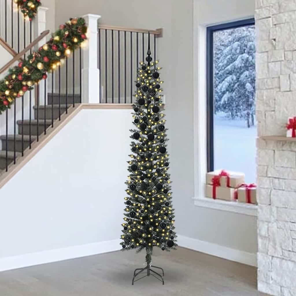 "Schlussverkauf" Künstlicher Weihnachtsbaum(1 pc) - Kunstbaum/Tannenbaum - mit 300 LEDs mit Ständer Grün 240 cm C7501