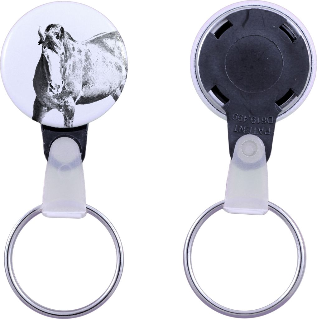 Clydesdale - ein einzigartiger Schlüsselanhänger mit einem Pferdebild, handgefertigtes Produkt, leicht und handlich, Anhänger der Marke Art-Dog