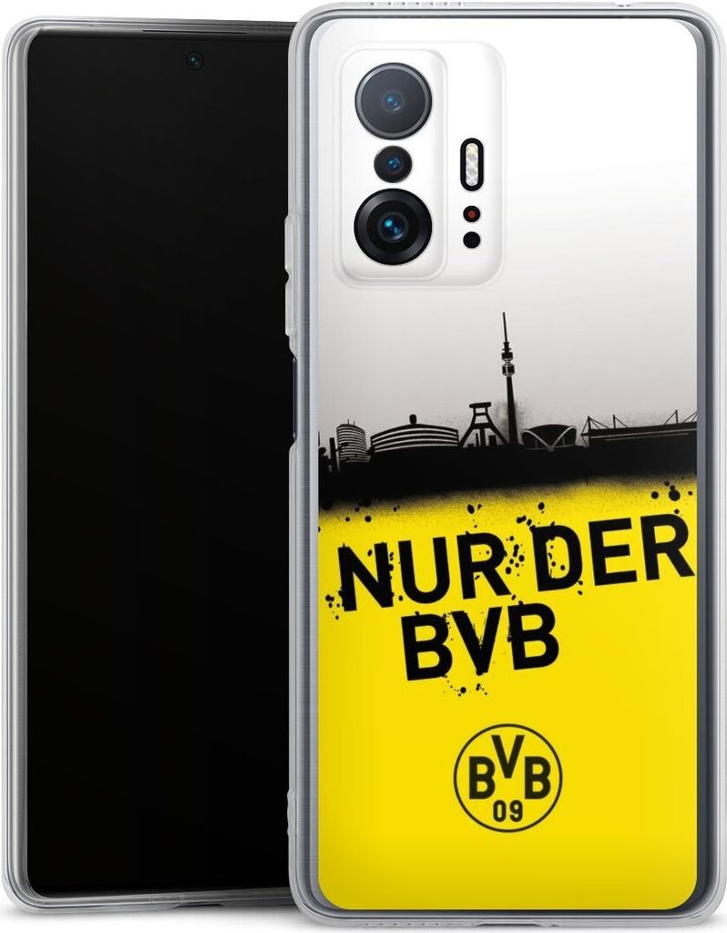 DeinDesign Handyhülle für Xiaomi 11T 5G Silikon Hülle Case Smartphone Schutzhülle BVB Borussia Dortmund Statement