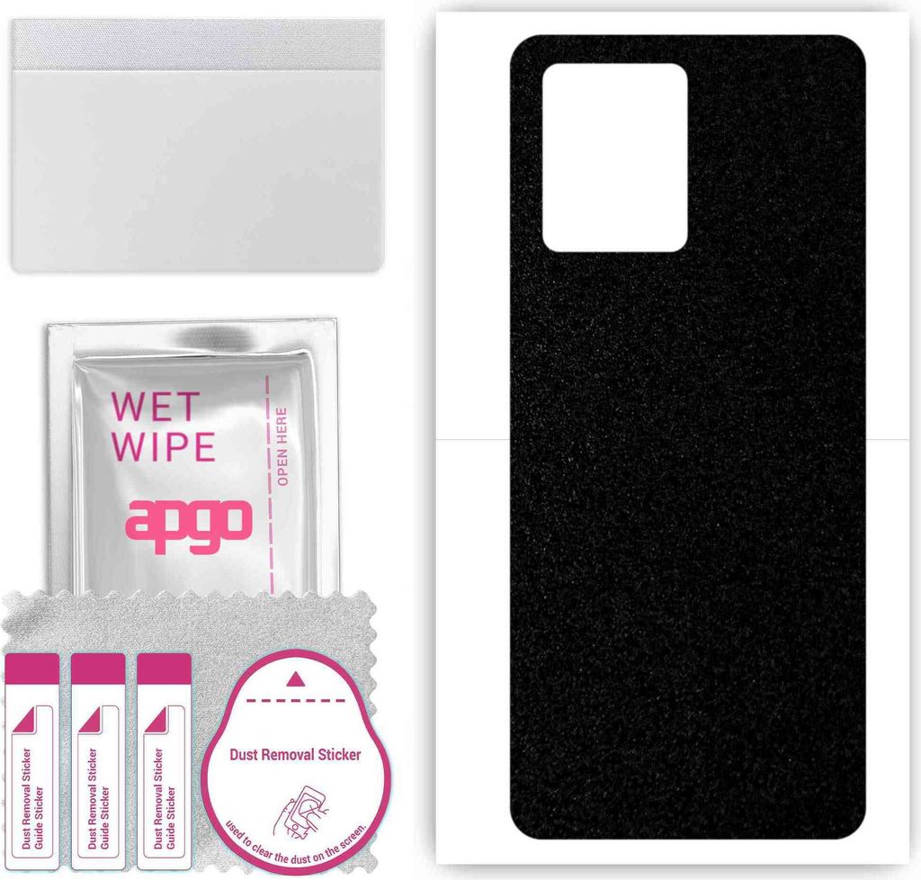 apgo Rückseite Schutzfolie, Skin, kompatibel mit Realme 9 RMX3521, Hinten Displayschutzfolie aus Vinylfolie, kratzfest, einfache Montage - Mattsch...