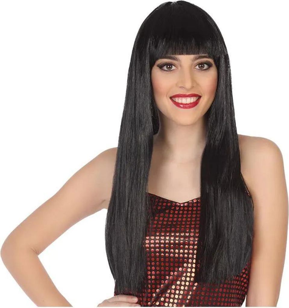 Atosa Lisa Brunette Mit Perücke Und Pony 60 Cm Braun Braun One Size