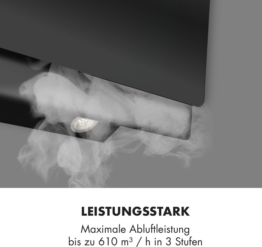 Klarstein Dunstabzugshaube, Abzugshaube Kopffrei, Leiser Produktbild 3