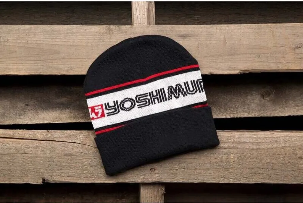 Bonnet de moto Yoshimura en laine synthétique douce et confortable