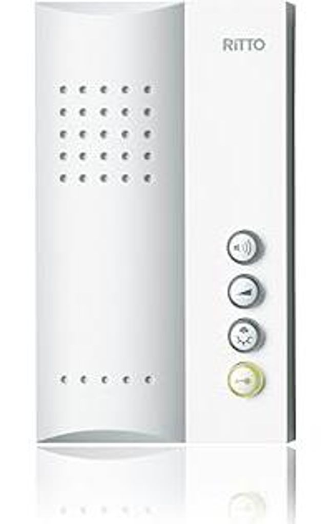 Schneider Electric Ritto Freisprechstelle, Gegensprechanlage, Türsprechanlage, Türöffnertaste, Inneneinheit, Weiss, Artikelnummer 1723070