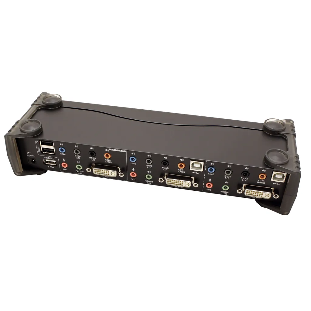 Aten CS1782A : Solution KVM pour 2 PC DVI sans Perte de Qualité Audio - 4
