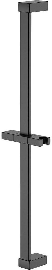 Avapax | Duschstange - Gun Metal Matt - Edelstahl - Handbrausehalter - Cube
