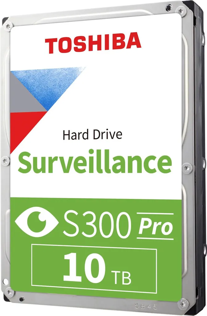 Disque dur 10TB Toshiba S300 Pro pour sécuriser vos enregistrements 24/7