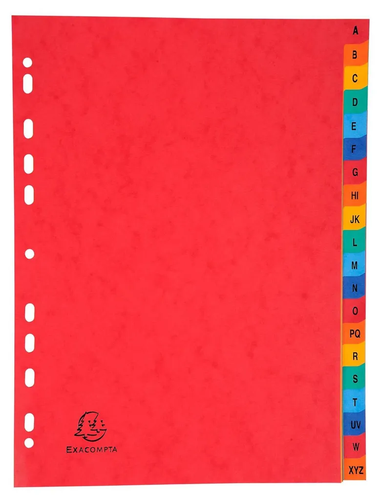 Organiser un Classeur A4 avec les Intercalaires A-Z Exacompta 225g