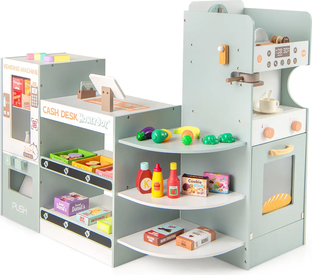 Jeu d'imitation supermarché pour apprendre à compter et à s'organiser
