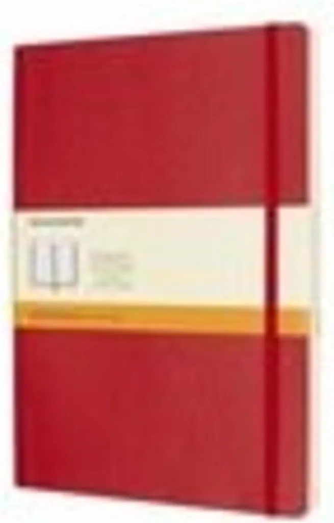 Carnet de notes Moleskine Xlarge ligné couverture souple rouge écarlate
