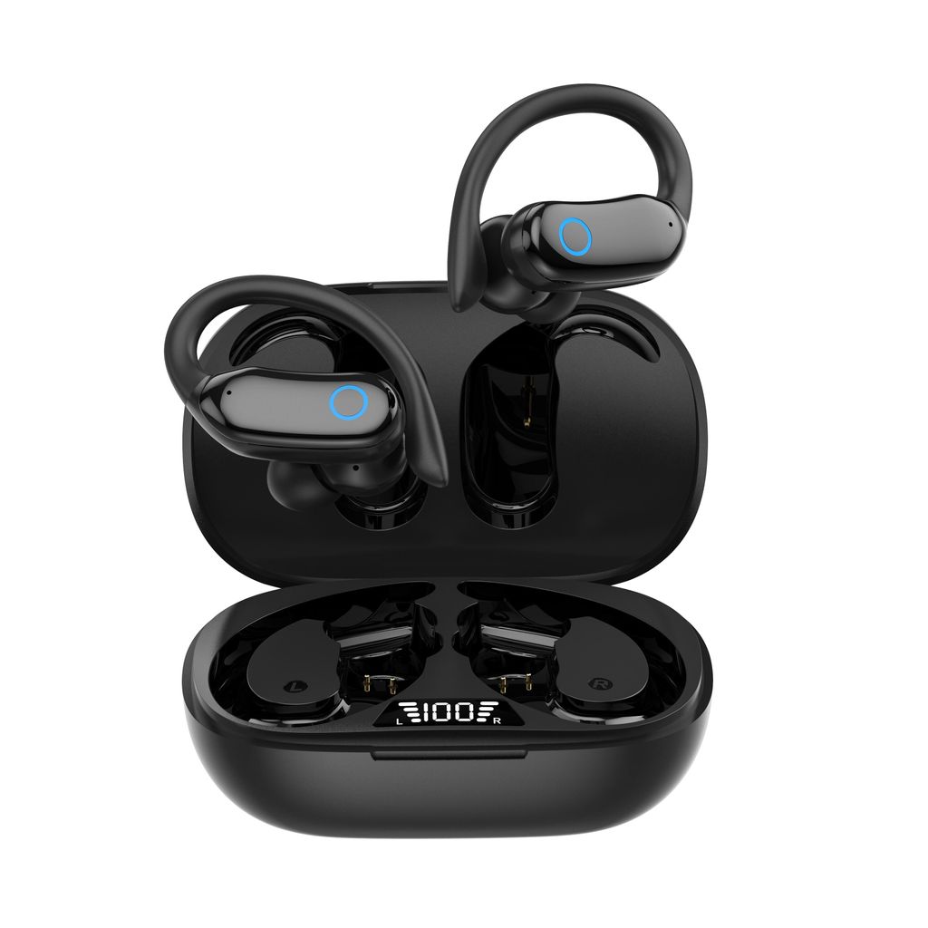 IPX7 wasserdichte TWS-Ohrhörer ENC Bluetooth-Kopfhörer mit Digitalanzeige True Wireless Stereo-Ohrhörer Sport-Headset