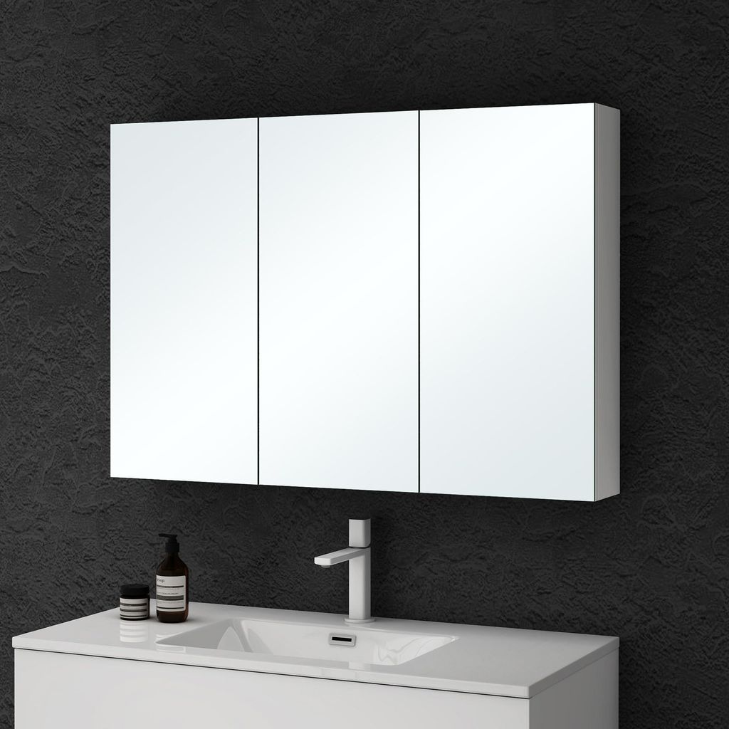doporro Armadietto a Specchio 100x15x70cm, Specchio da Immagine del prodotto 