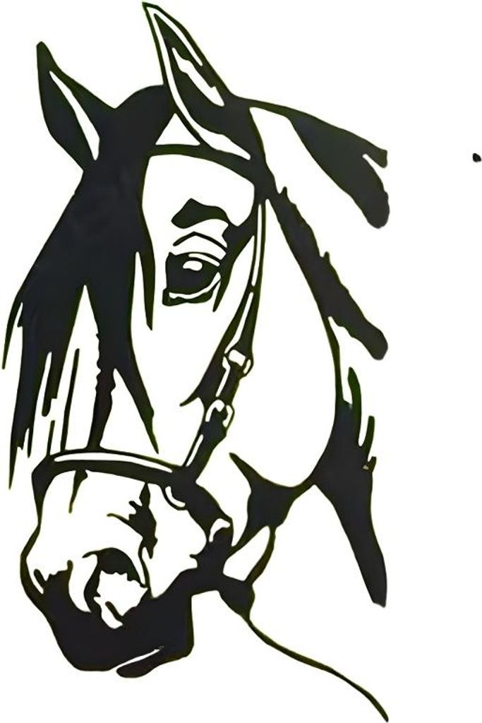 INF Metall Pferde Gartenstecker - Bauernhof Garten Deko, 2er Set