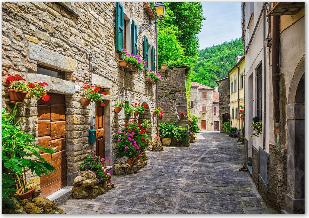 Tulup Glas-Bild - 100 x 70 - Wandbild aus Glas - Wandkunst - Wandbild hinter gehärtetem Sicherheitsglas - Sehenswürdigkeiten & Architektur - Re...