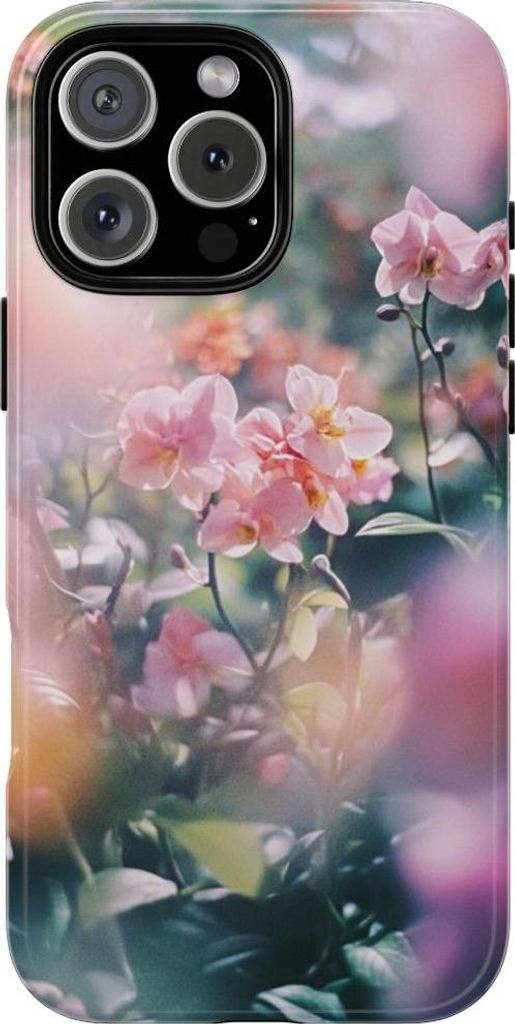 Zarte rosa Orchideen – Hülle Kompatibel mit iPhone 16 Pro Max