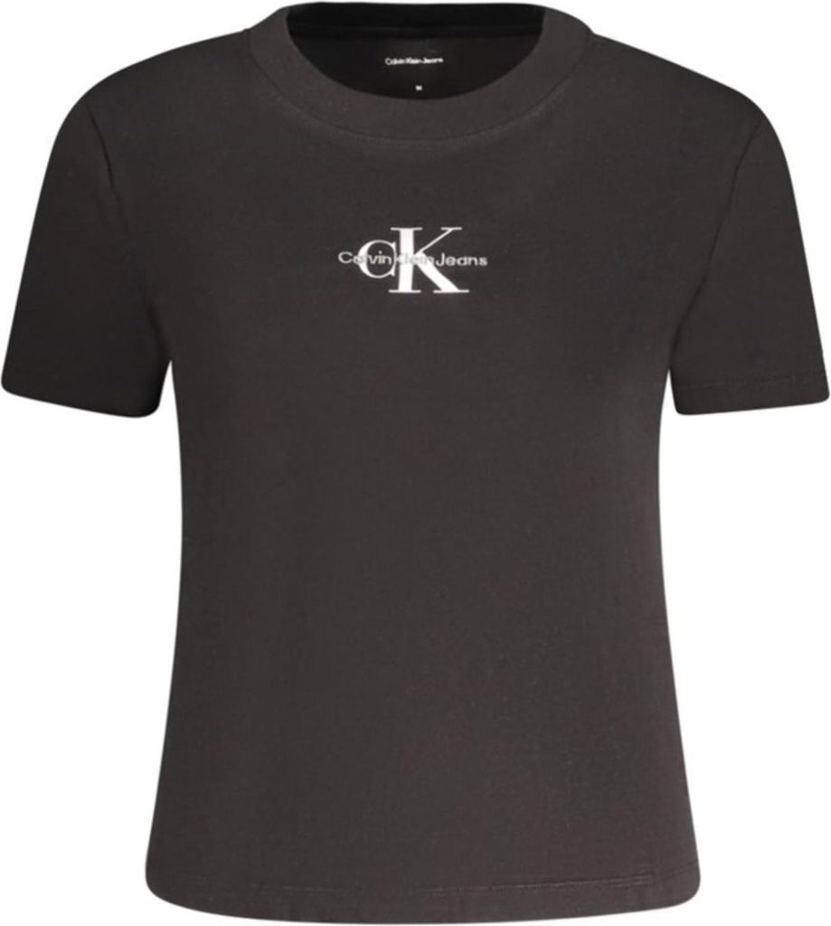 Calvin Klein Jeans Schwarzes T-Shirt mit Logo – L