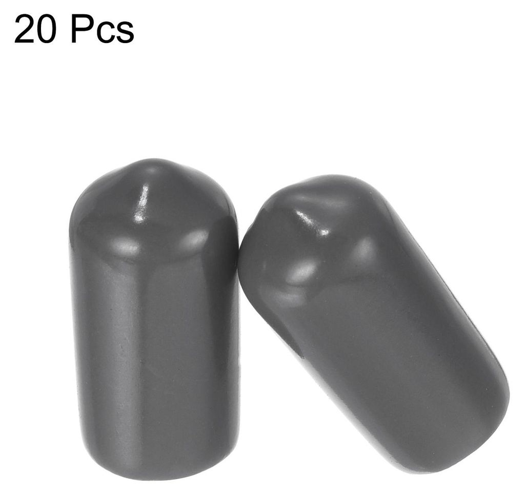 20 Stš¹ck Gummi Endkappen 8mm Gummikappen PVC Schutzkappen Abdeckung Fu?kappen fš¹r Stuhlbeine Tischbeine M?bel Schrauben Bolzen Gewinde Metall...