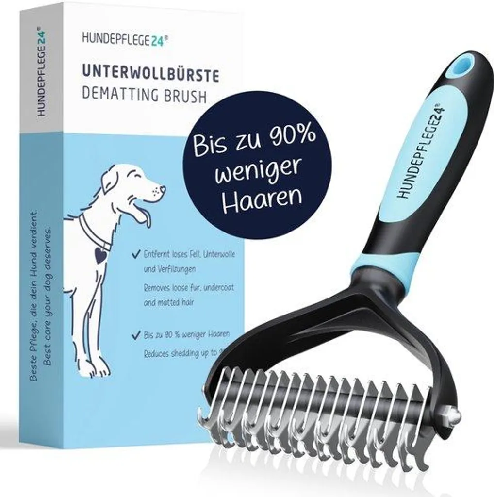 Brosse anti-chute pour chiens à poils longs élimine 90% des poils morts