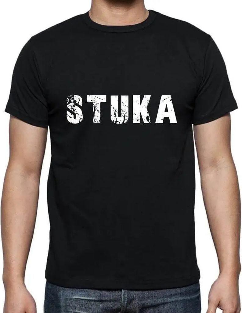 Herren Grafik T-Shirt Stuka Öko-Verantwortlich Vintage Jahrgang Kurzarm Lustige Druck Geburtstag Geschenk Mann