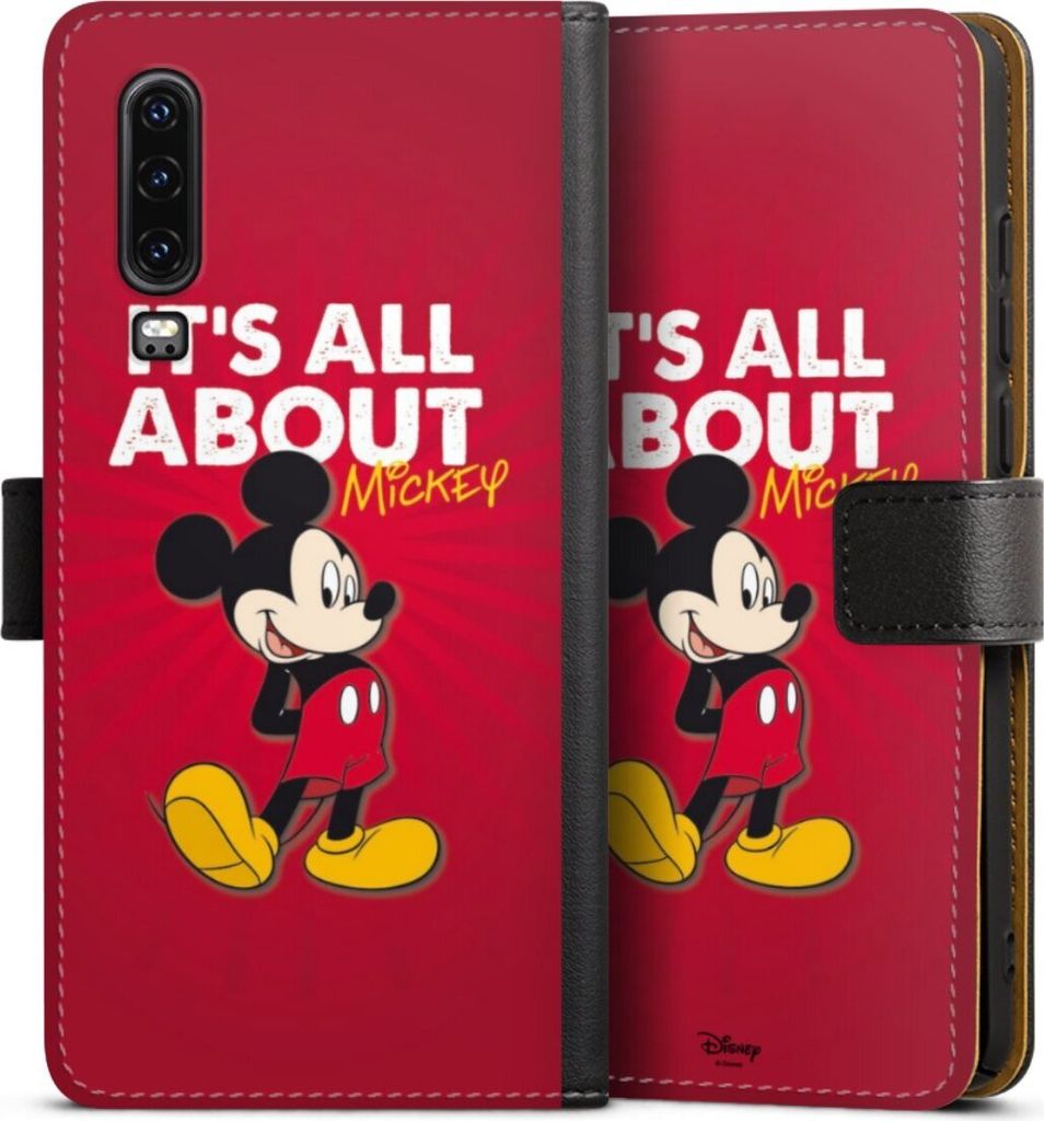 DeinDesign Klapphülle für Huawei P30 Handytasche Lederhülle Tasche Disney Maus Offizielles Lizenzprodukt