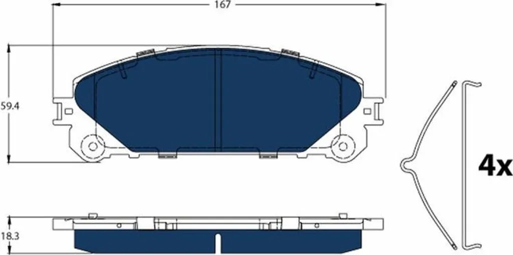 Kit Freinage Lexus RX 450h 08-15 Electric Blue - Silence et Endurance