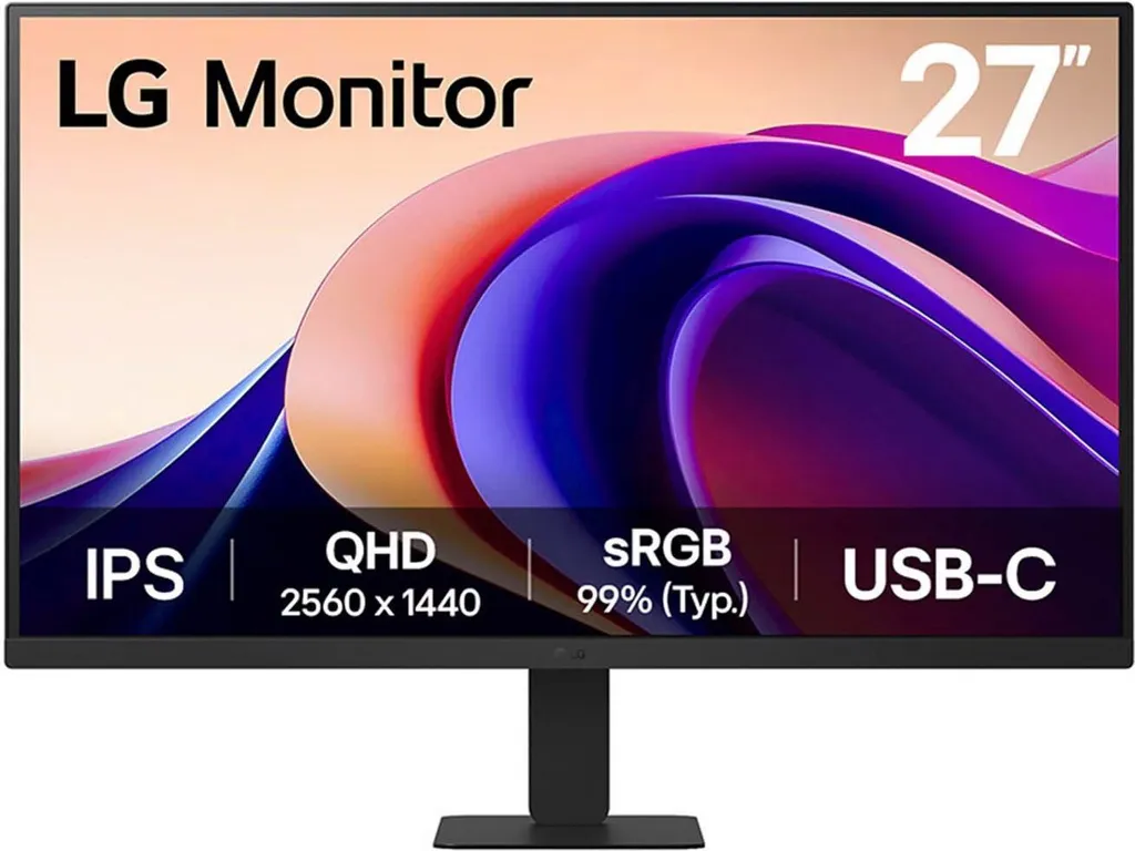 LG 27U631A-B, LED-Monitor, (QHD, IPS, HDMI, USB-C)