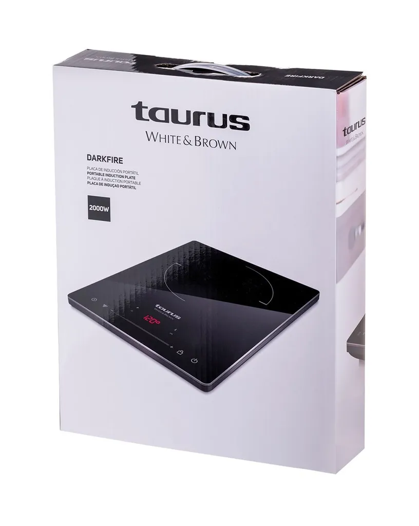 TAURUS Darkfire Single Plaque Induction Nomade 2000W avec Verre Céramique - 9