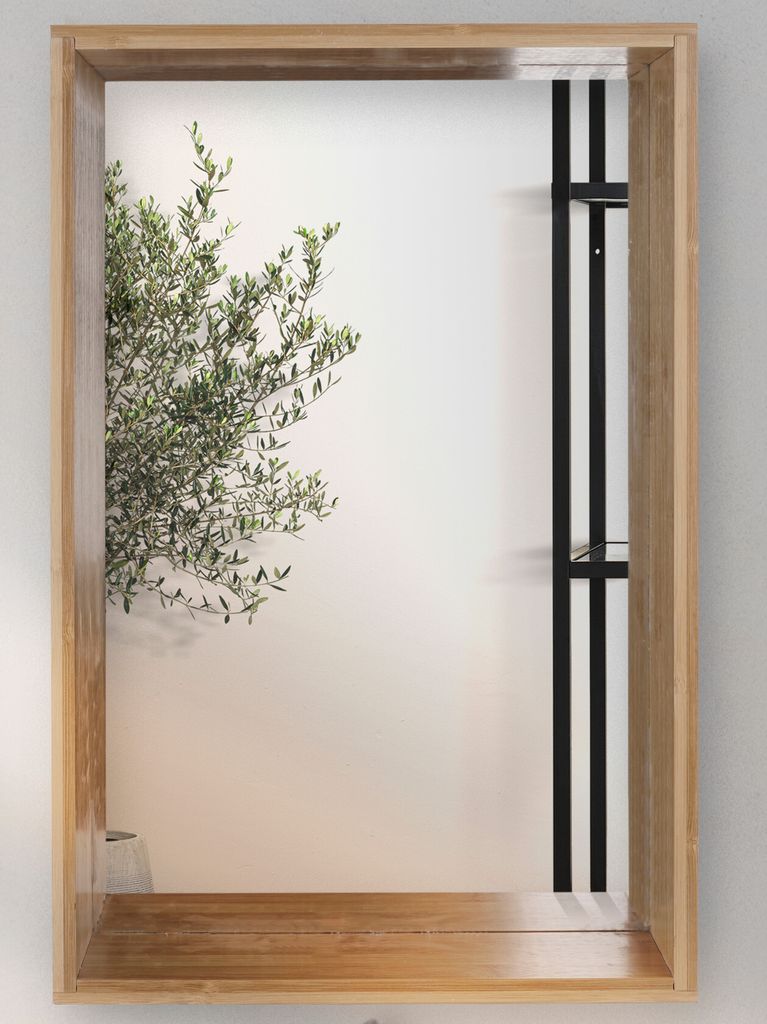 Wand-Spiegel mit Ablagefläche 48 x 31 x 10cm 91377