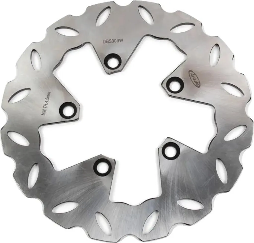 Rotor de disque de frein argenté pour freinage stable et fluide usiné CNC