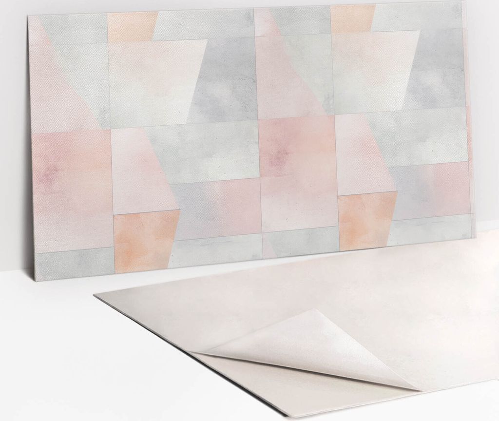 Dekorative PVC Wandpaneele - Küchenpaneele Rückwand hart Innenwand - 100 x 50 - Steinkomposition