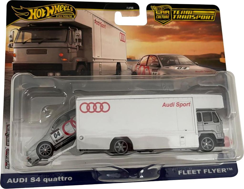 Hot Wheels Premium Team Transport Audi S4 Quattro & Fleet Produktbild 