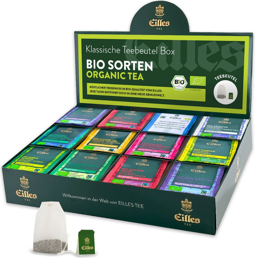ORGANIC Mischbox mit 12 Sorten EILLES Teebeutel Produktbild 