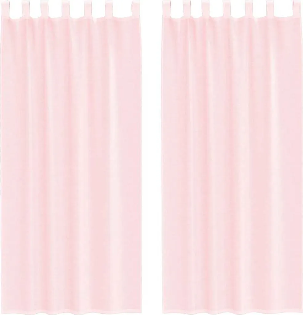 vidaXL Tende Voile Rosa 140x225 cm con Passanti | Qualità e Facilità