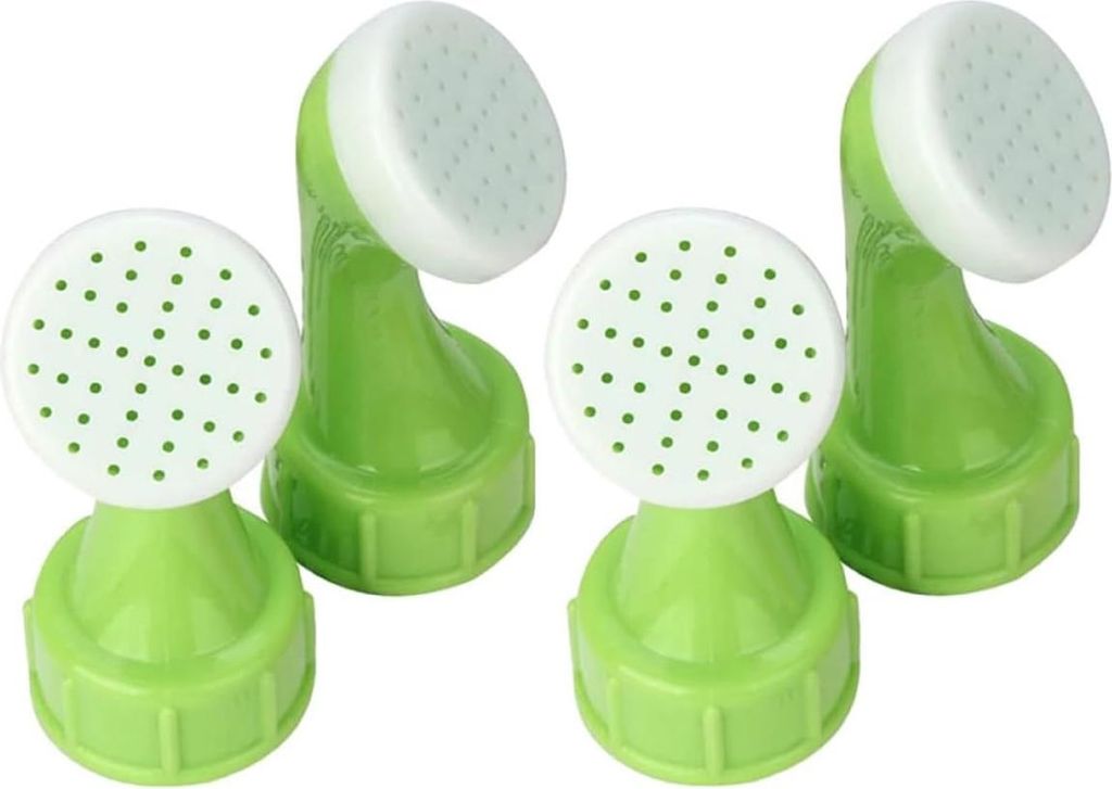4-teiliges Gartenwerkzeug - Gießkanne - Garten - Eimer - Sprühflasche - Wasserflasche - Sprühkopf - Kunststoff - Hellgrün