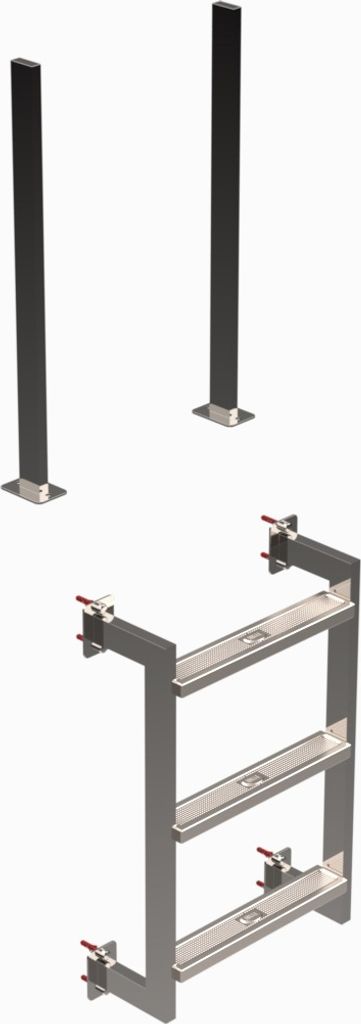 Eichenwald Poolleiter Modell 12.3 Klassik Beckentiefe 1060mm 3 Stufen