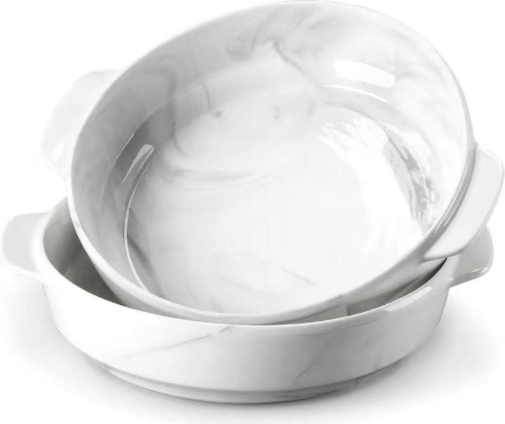 AdroitGoods Keramik-Auflaufform – 1500 ml – Marmoroptik – Lasagneform – Ofenform – Hitzebeständig & Spülmaschinenfest