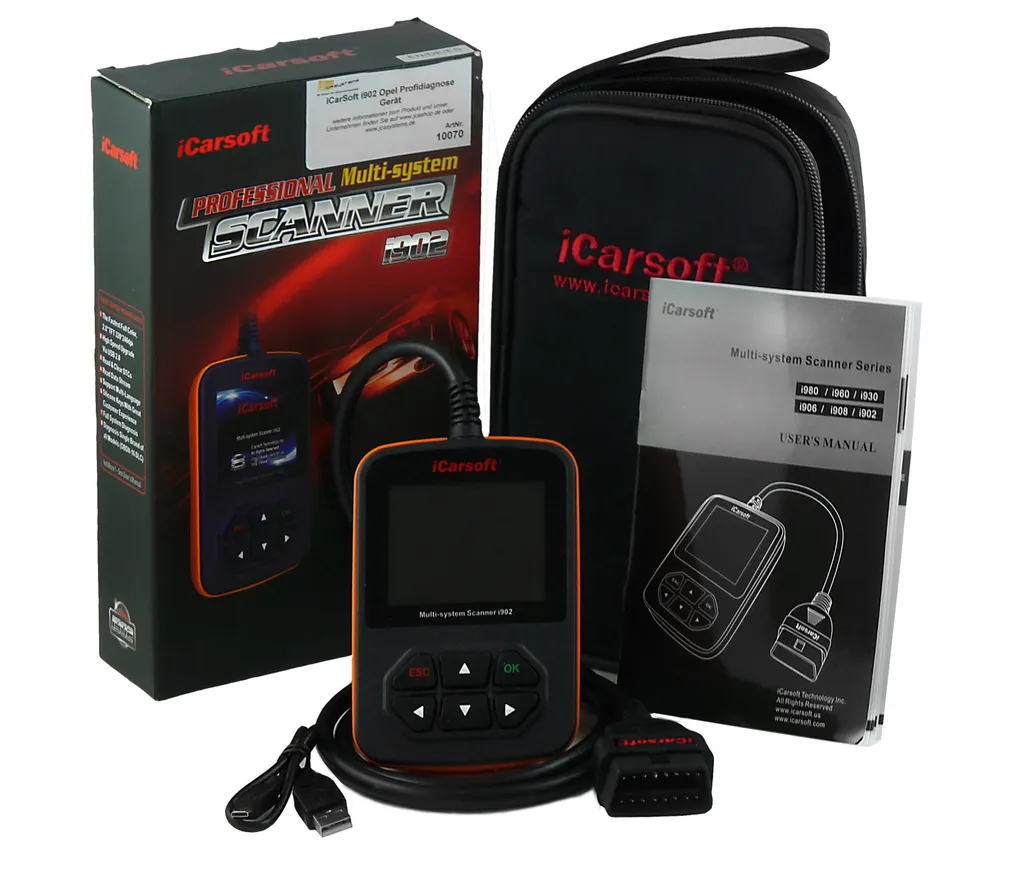 Originale iCarsoft i902 OBD diagnostica approfondita motore trasmissione ABS airbag et per Opel