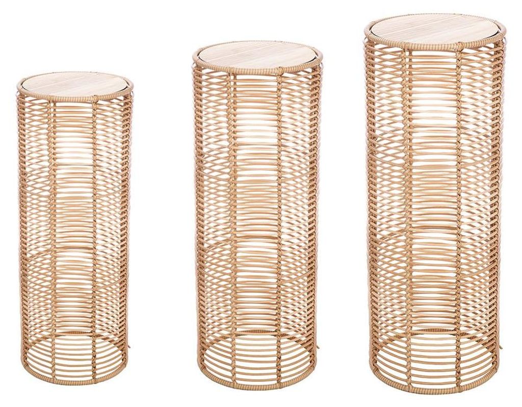Conjunto Gilde, modelo 3, columna, cilíndrico, "Rotin", Imagen del producto 