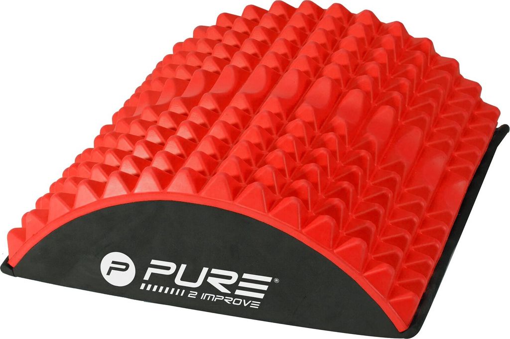 Pure 2 Improve AB Back Stretcher Schwarz-Rot Massagerolle