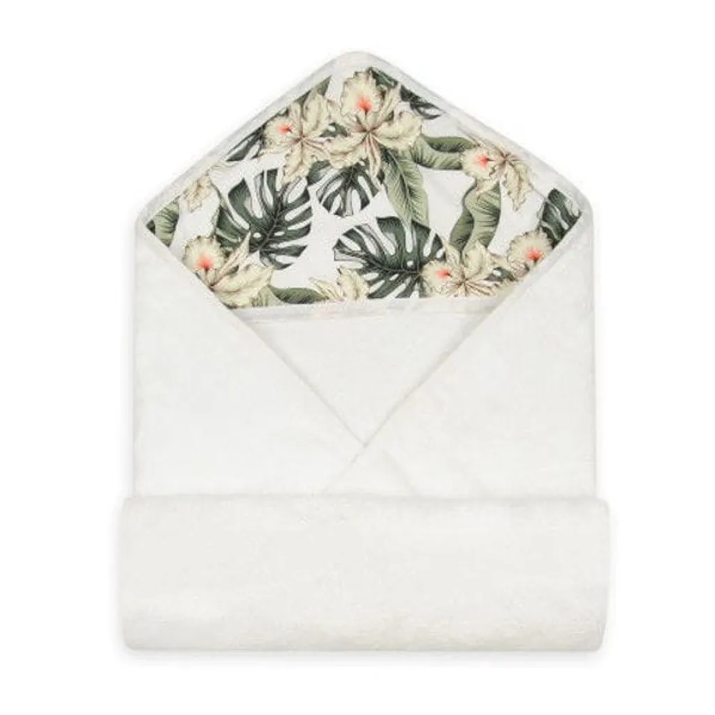 Asciugamano Cappuccio Bambini Babymatex 100x100 Bianco - Puro Cotone