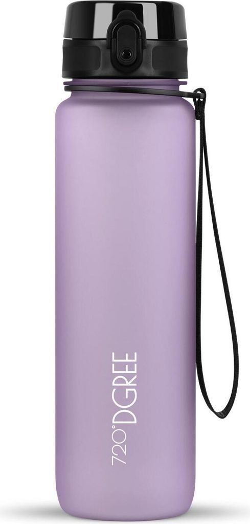 uberBottle softTouch Trinkflasche mit Fruchtbehälter 1000ml / Lilac/ 720DGREE