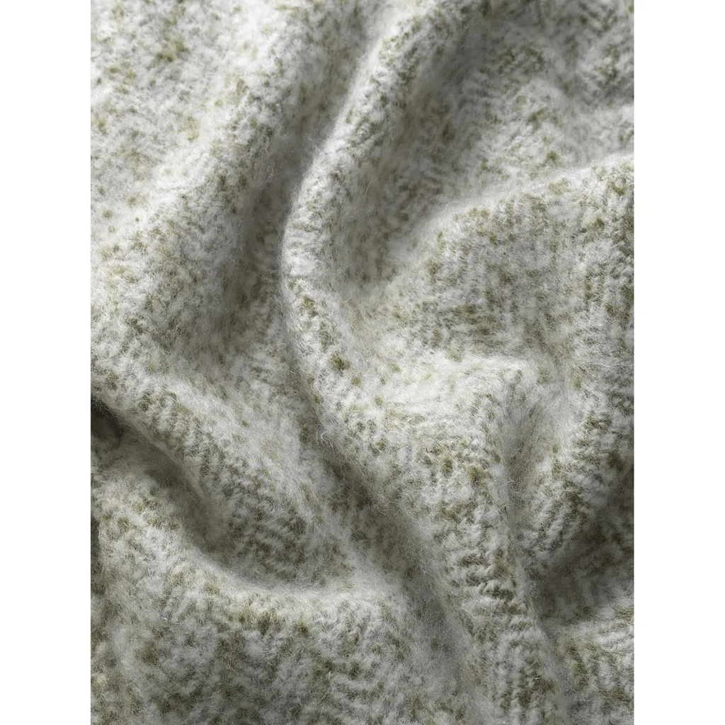 Plaid Tom Tailor Herringbone Verde 130x170 | Complemento Arredo Lana - 3