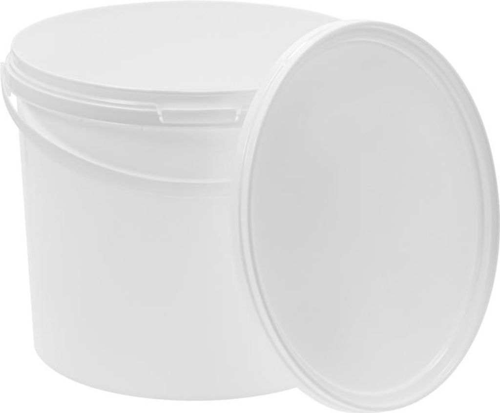 BenBow Eimer mit Deckel 5L x1 Weiß - lebensmittelecht, Produktbild 